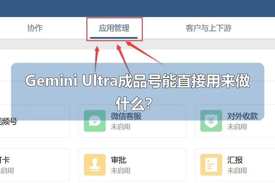 Gemini Ultra成品号能直接用来做什么?